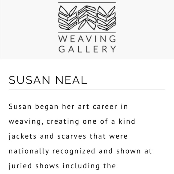 Vintage coat by fiber artist/designer Susan Neal. Fully lined, pockets. Alpaca - Picture 4 of 6